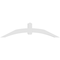 Ekena Millwork Archdale Architectural Grade PVC Gable Bracket, 84"W x 21"H x 6"D x 6"F, 6/12 Pitch GBP084X21X0606ARC00 - alternate 4